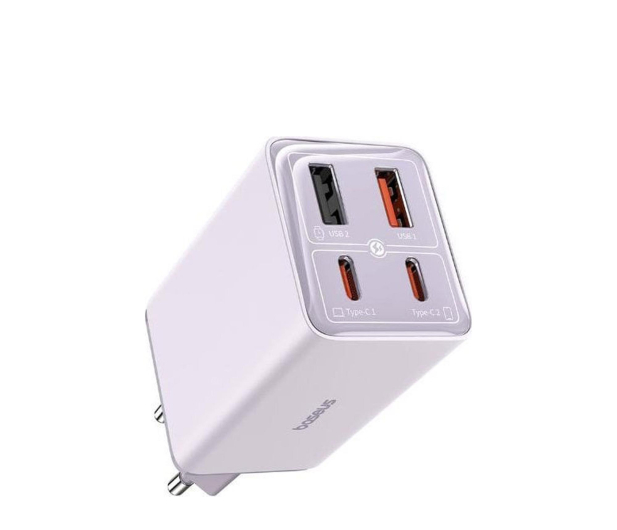 BASEUS Ładowarka sieciowa GaN6 Pro, 2xUSB-C , 2xUSB, 65W (fioletowa P10162701533-00 - 1310919 - zdjęcie 6